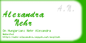 alexandra nehr business card